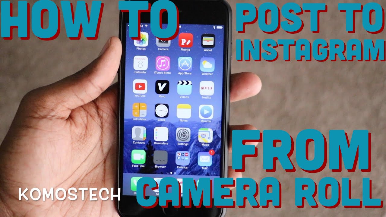 how to post photos on instagram from phone